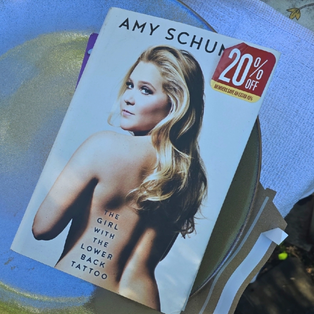 Girl With Lower Back Tattoo Amy Schumer Hard Cover Book